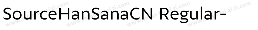 SourceHanSanaCN Regular字体转换